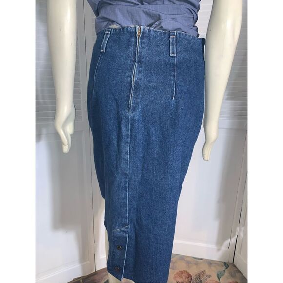 Vintage St John’s Bay Denim Midi Maxi Skirt Size 12 - Picture 3 of 16